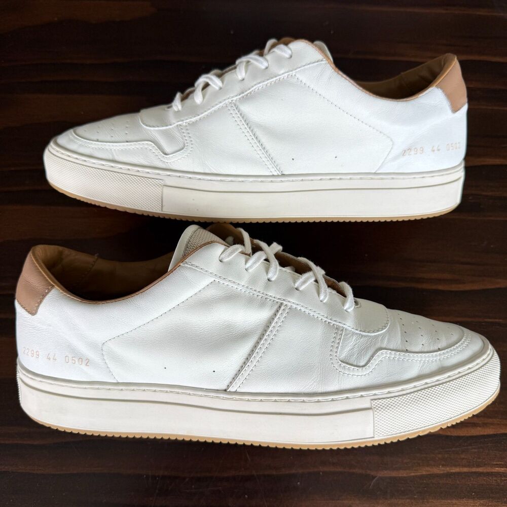 Common Projects Bball Low Sneakers White Leather Men's EU 44/US 11 Made in Italy